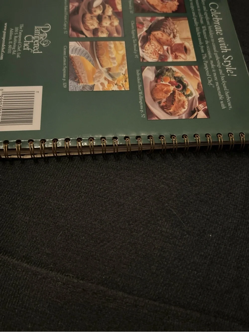 Pampered Chef Spiral Recipe Books Lot of 2. Kids in the kitchen’s and celebrate